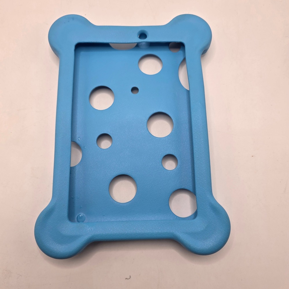 Blue Silicone Tablet Bumper Case Shockproof Reinforced Corner Kid Friendly Cover